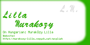lilla murakozy business card